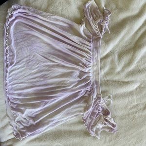 American Eagle off the shoulder purple soft shirt.